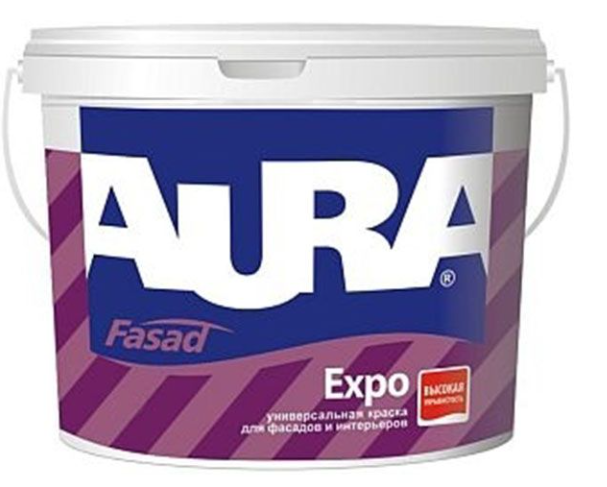 Фарба акрилатна водоемульсійна Aura® Fasad Expo мат білий 10 л
